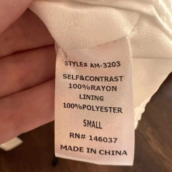 Vici White Eyelet Lace Long Sleeve Mini Dress - Picture 4 of 4